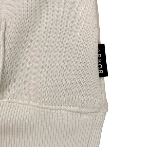 Arbor ~ Ivory pullover hoodie ~ longer length ~ Bamboo/Cotton blend ~ size M - Picture 8 of 11